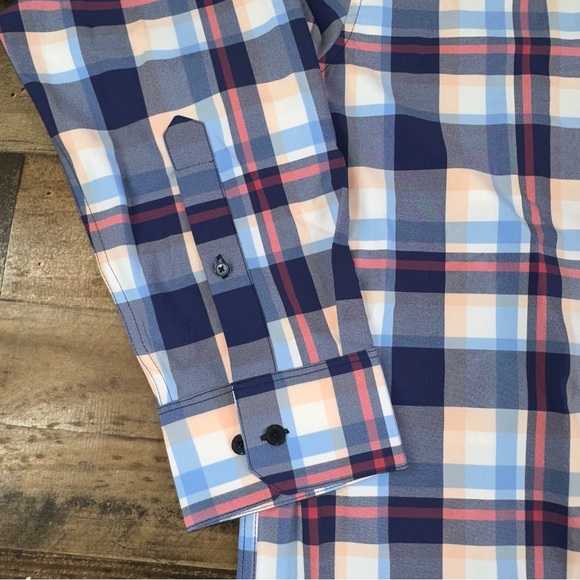 Mizzen+Main Weaver’s Flannel Plaid Button Up Shirt Multi Size XXL Retail 128 - Picture 6 of 11